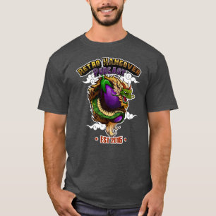 T-shirt Groupe d'âge du dragon d'aubergine