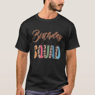 T-shirt Groupe d'Anniversaire Escouade Hommes Femmes Garço