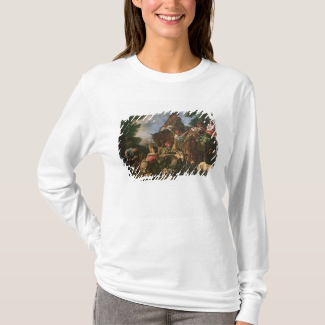 T-shirt Groupe de bergers avec un cheval (Devant)
