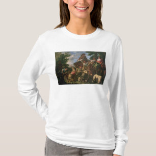 T-shirt Groupe de bergers avec un cheval