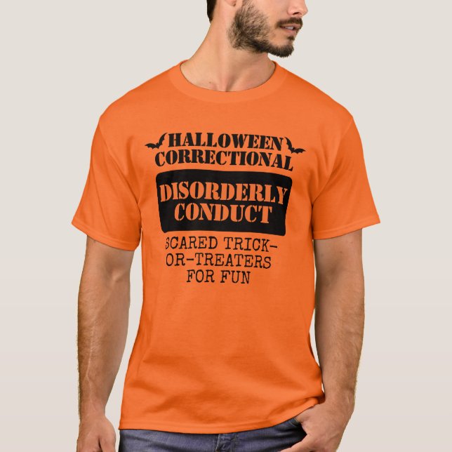 T-shirt Groupe de détenus correctionnels Halloween personn (Devant)
