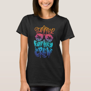 T-shirt Groupe de famille jumelé de la famille d'été Va ét