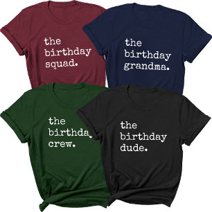 T-shirt Groupe de jumelage de fête d'anniversaire Cool Vin