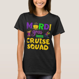 T-shirt Groupe de jumelage Mardi Gras Cruise Squad 2025