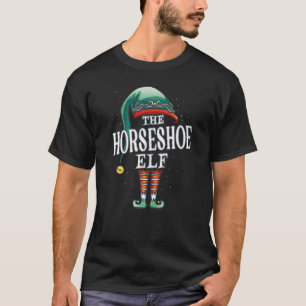 T-shirt Groupe de Noël de l'Elf en Fer à Cheval Fête de Py