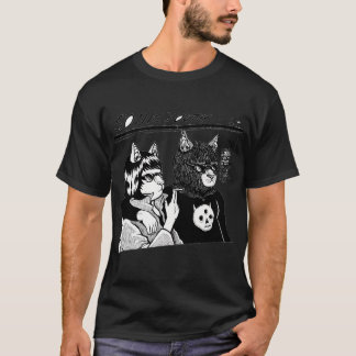T-shirt Groupe de Rock de Style Ligne Artistique