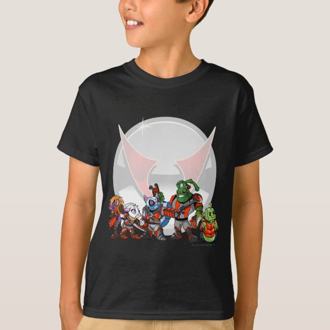 T-shirt Groupe de station spatiale de Virtupets d'équipe (Devant)
