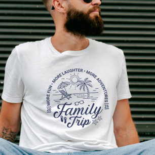 T-shirt Groupe de voyage familial personnalisé Vacances pl
