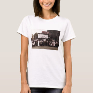 T-shirt Groupe du suffrage des femmes avec la bannière