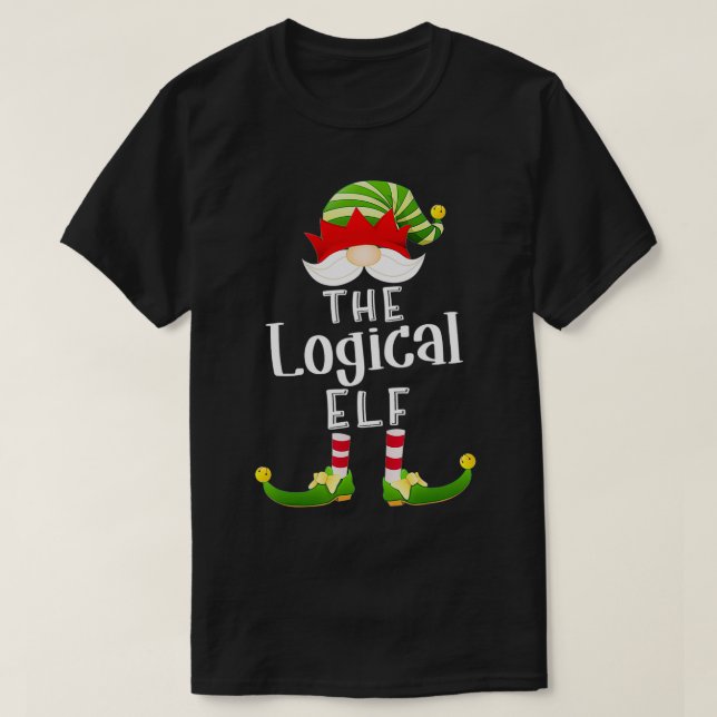 T-shirt Groupe Elf logique Noël Funny Pajama Party (Design devant)