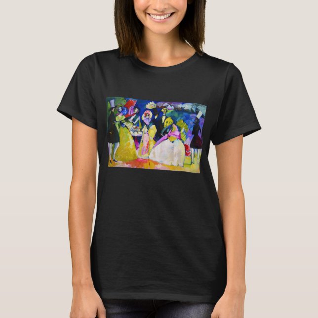 T-shirt Groupe en Crinolines par Wassily Kandinsky (Devant)