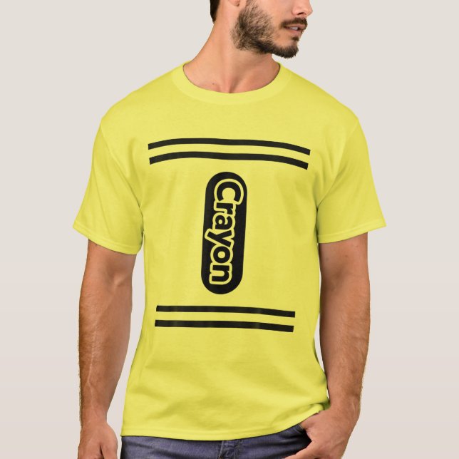 T-shirt Groupe Famille Costume Halloween Enfants JAUNE Cra (Devant)