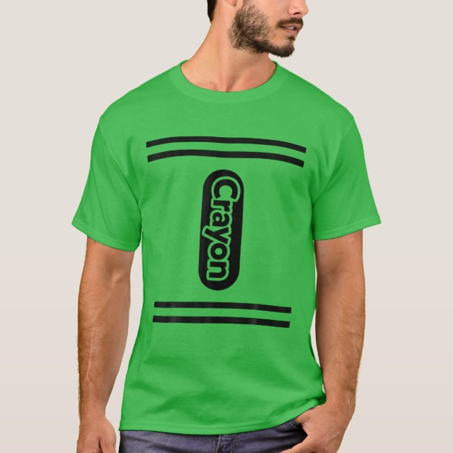 T-shirt Groupe Famille Costume Halloween Enfants VERT Cray (Devant)