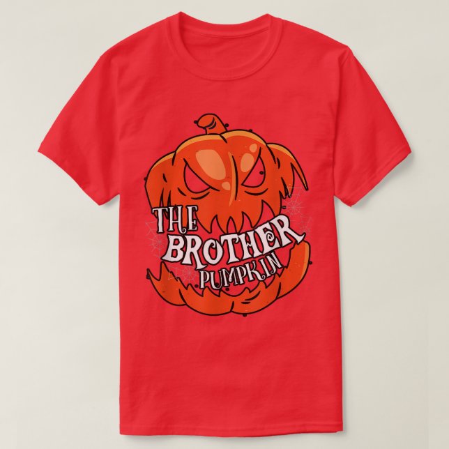 T-shirt Groupe famille de jumelage Citrouille frère Hallow (Design devant)