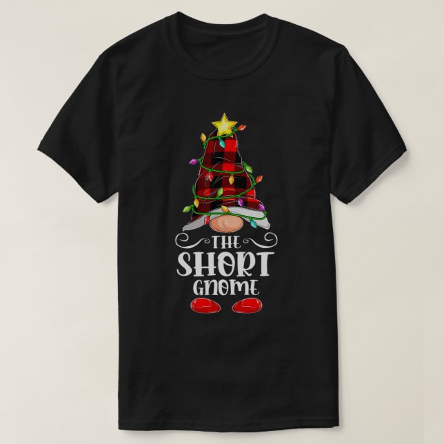 T-shirt Groupe Famille Gnome Correspondant Courte Noël P (Design devant)