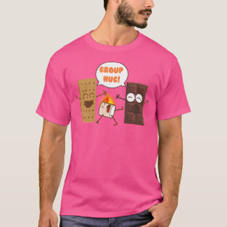 T-shirt Groupe Hug Smores Funny Camping Chocolat Marshmall