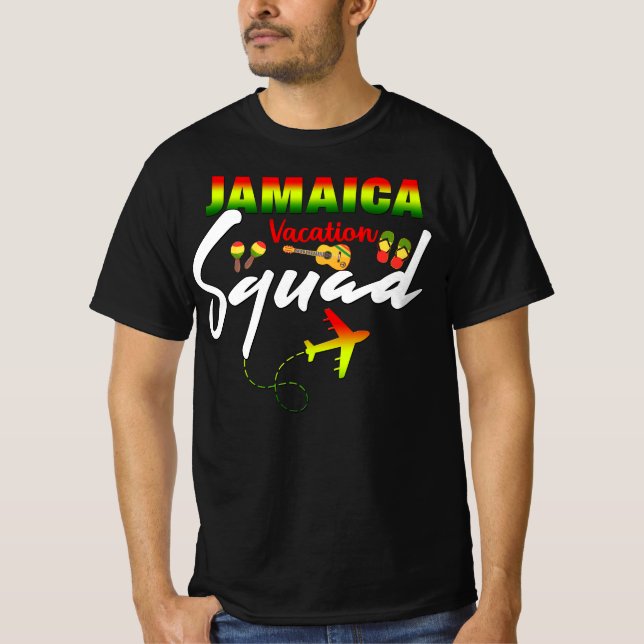 T-shirt Groupe jamaïcain d'équipes de vacances - Reggae de (Devant)