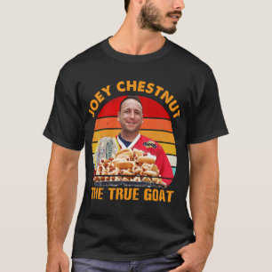T-shirt Groupe Joey Chestnut Le Vrai Bouc Graphique Pour L