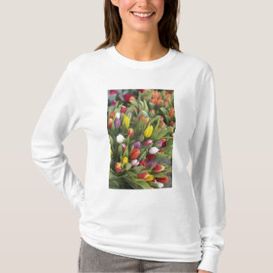 T-shirt Groupes de tulipes colorées