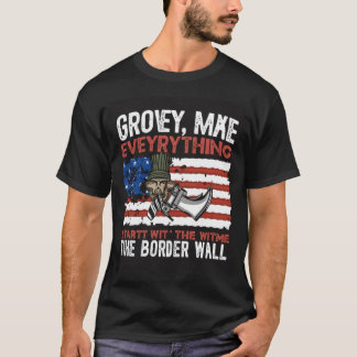 T-shirt Grovy American