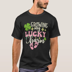 T-shirt Growing My Lucky Charm St Patrick's Day Pregnancy