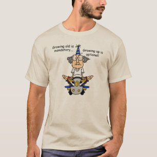 T-shirt Growing Up est un Humour facultatif