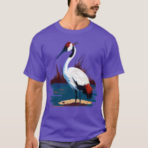 T-shirt Grue blanche