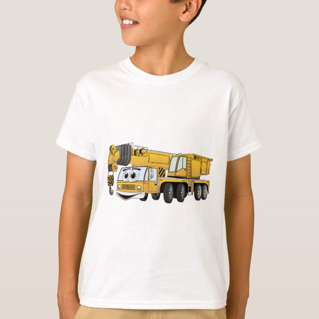 T-shirt Grue Cartographique Jaune courte (Devant)