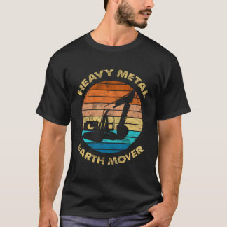 T-shirt Grue de camion d'excavateur de construction