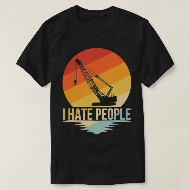 T-shirt grue de construction (Design devant)