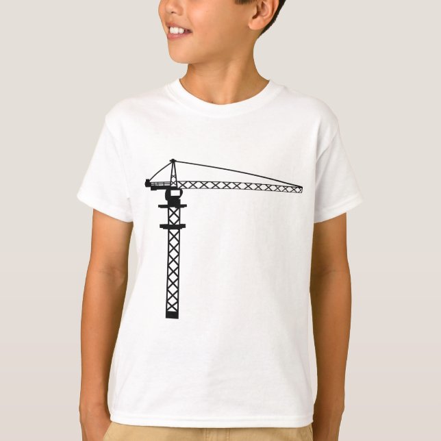 T-shirt Grue de construction (Devant)