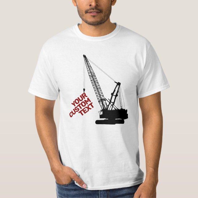 T-shirt Grue de construction (Devant)