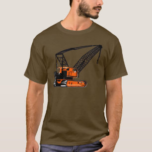 T-shirt Grue de construction orange