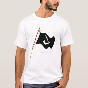 T-shirt Grue de drapeau de jolly roger de Thomas Tew de
