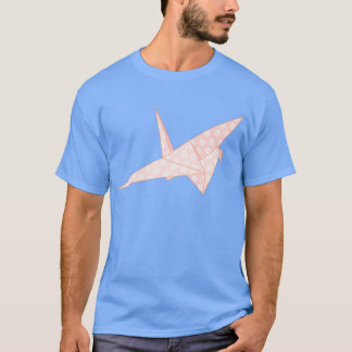 T-shirt Grue en papier rose