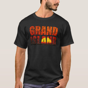 T-shirt Grue Graphique de Grue de Grue du Nebraska de Gran