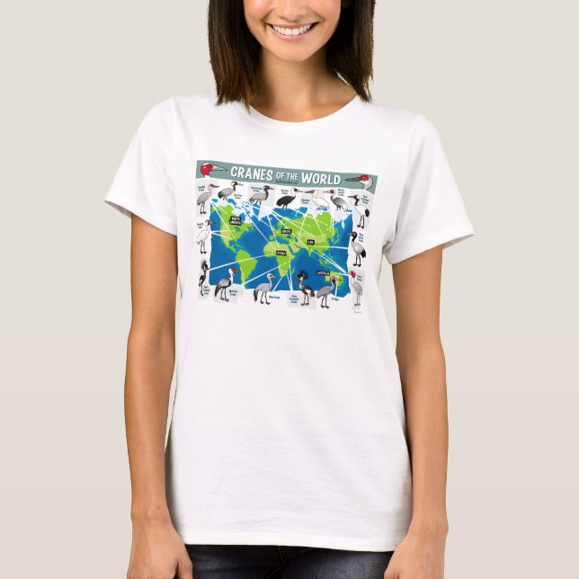 T-shirt Grues du monde (Devant)