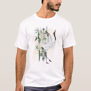 T-shirt Grues et bambou du Japon