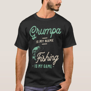 T-shirt Grumpa Est Mon Nom Pêche Est Mon Jeu Grandpa Cadea