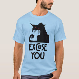 T-shirt Grumpy cat t'excuse