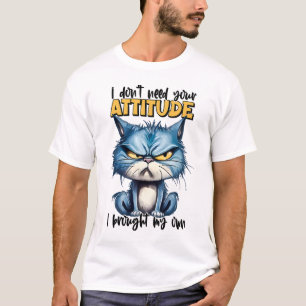 T-shirt Grumpy Chat Attitute drôle Animal Sarcastique Cita