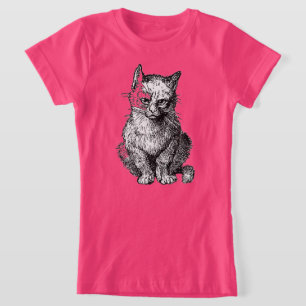 T-Shirt Grumpy Cute chat animal shirt fille