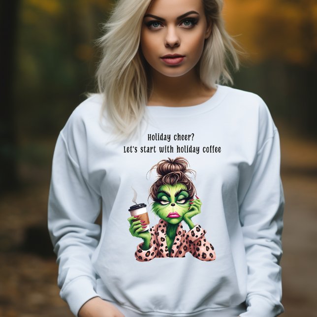 T-shirt Grumpy Green Furry Les femmes adorent le café (Créateur téléchargé)