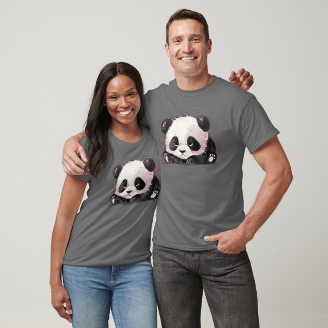 T-shirt Grumpy Panda (Unisexe)