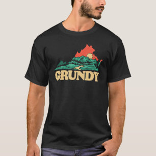 T-shirt Grundy Virginia Mountains Blue Ridge Outdoors Plan