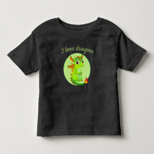 T - Shirt-Grüner Drache für Kleinkinder Kleinkind T-shirt