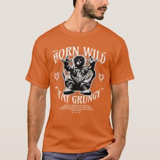 T-shirt Grunge Alternative des années 90 Nés Sauvages Rest