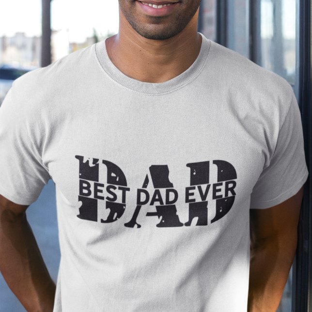 T-shirt GRUNGE | BLACK Best Papa Jamais | FÊTE DES PÈRES (Créateur téléchargé)