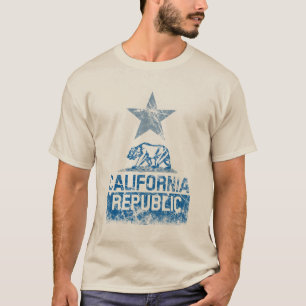 T-shirt Grunge de drapeau d'état de RÉPUBLIQUE de la