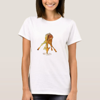 T-shirt grunge de girafe